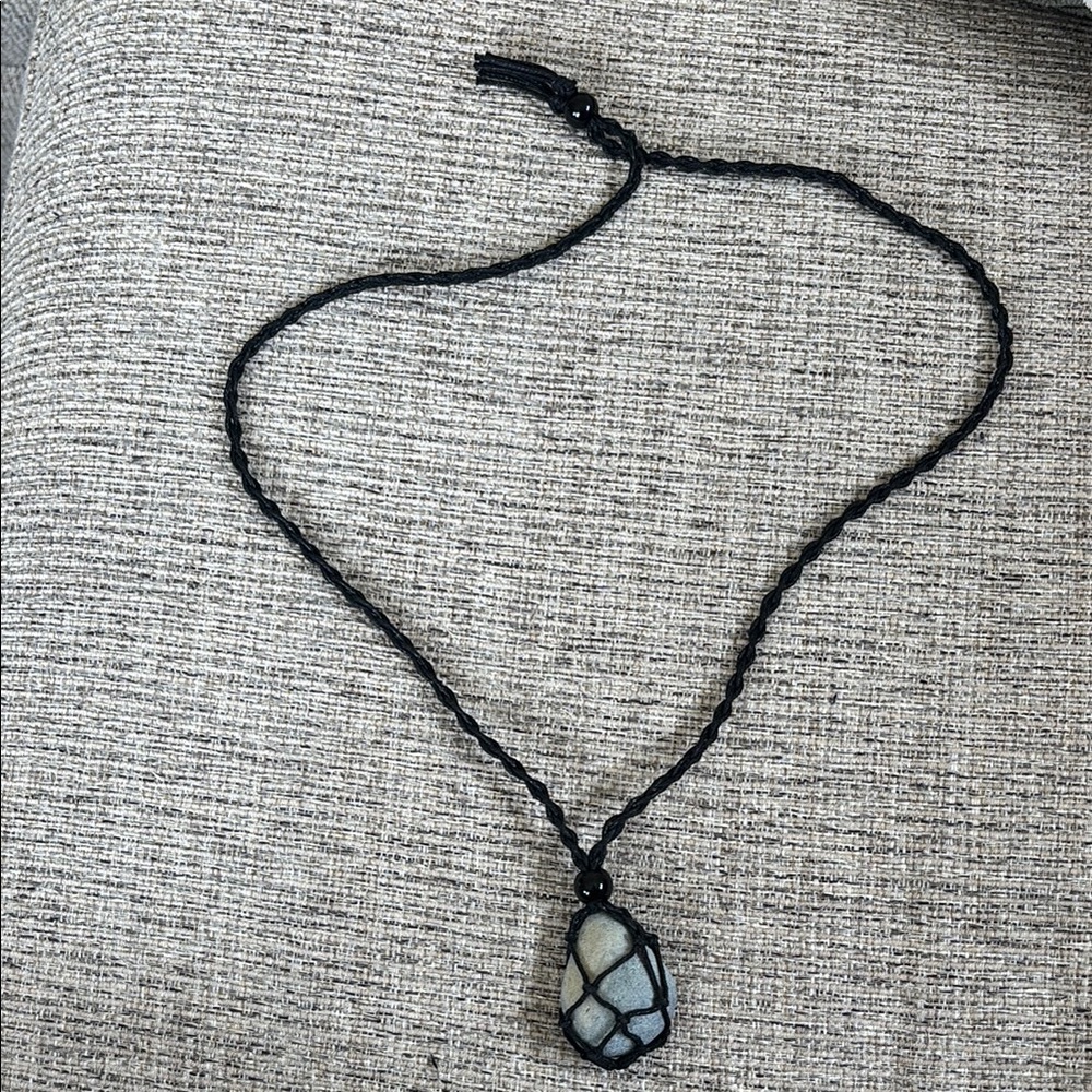 Bohemian Beach Stone Necklace 15”
